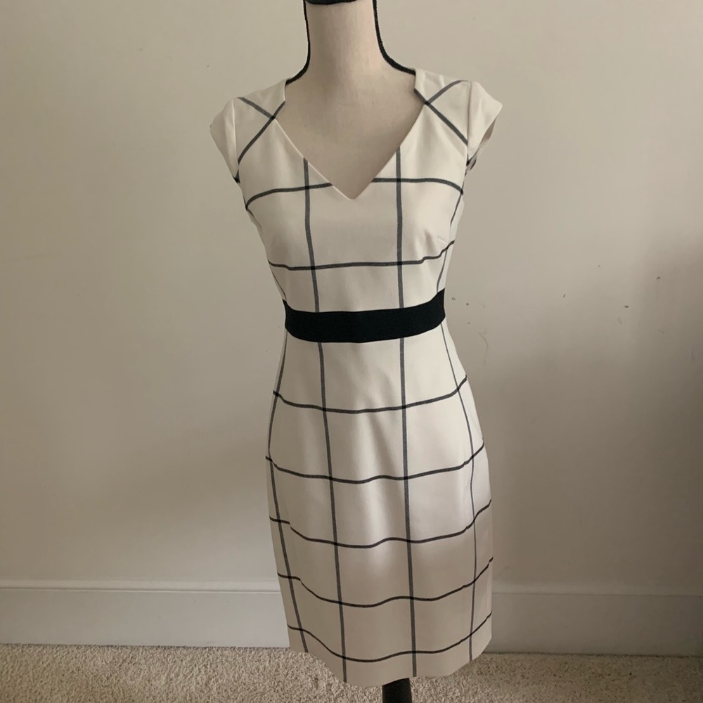Karen Millen Windowpane Checked Dress